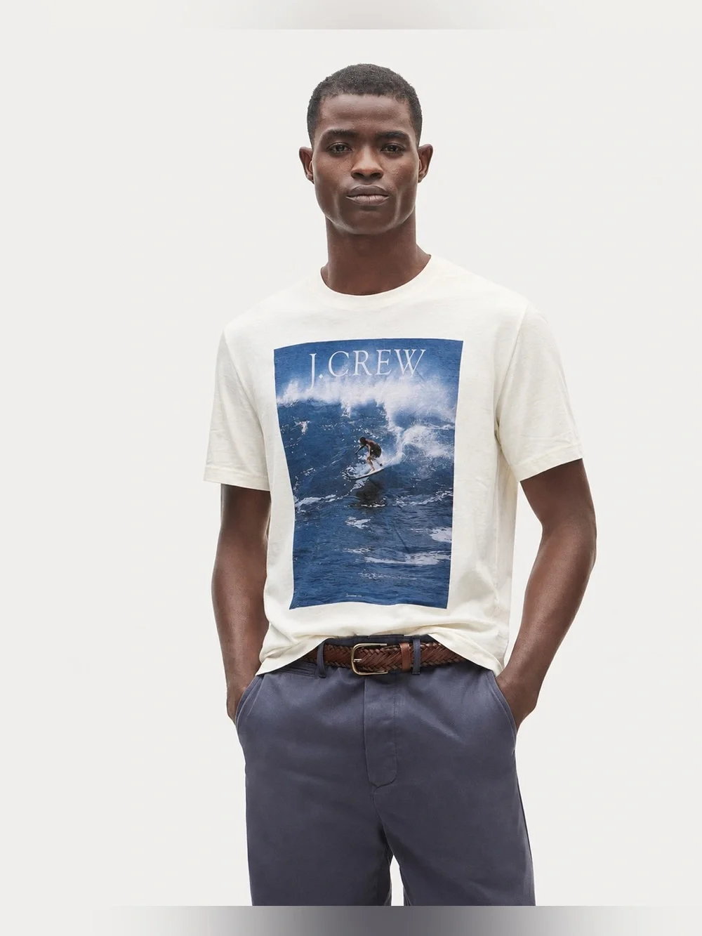 J.Crew Unisex Vintage-wash cotton graphic T-shirt